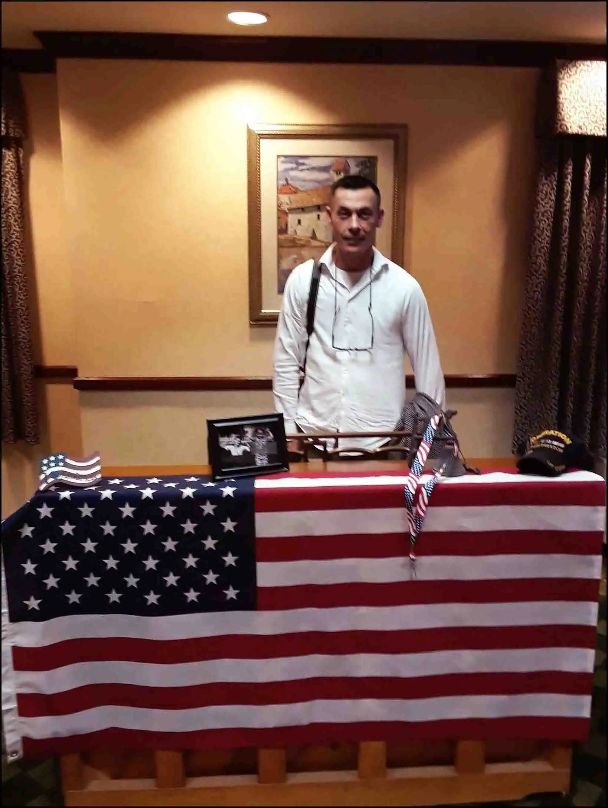 Book Author & CEO David Haave playing piano for Fallen Soldiers... -- David Haave